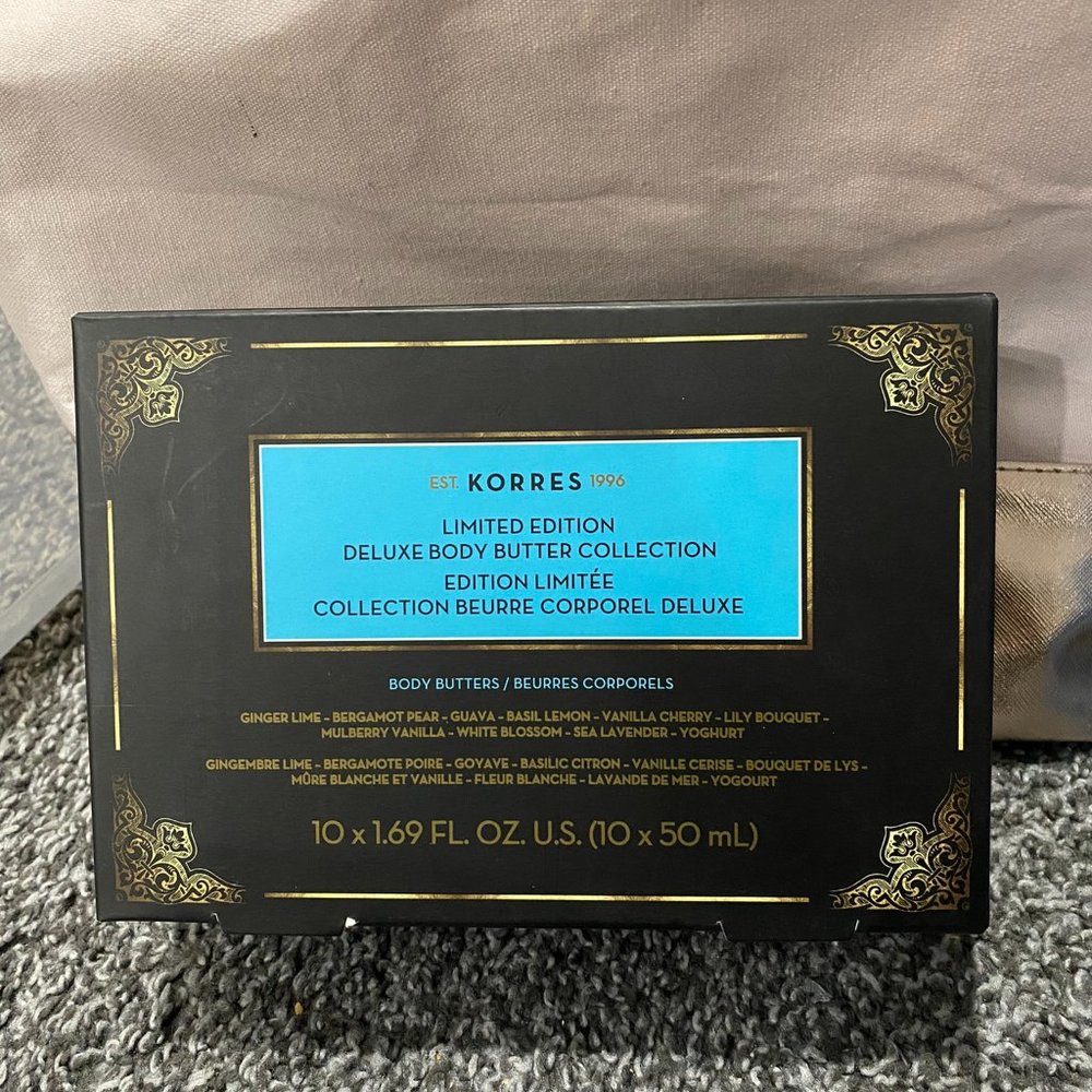 Korres Limited Edition Deluxe Body Butter Collection NIB